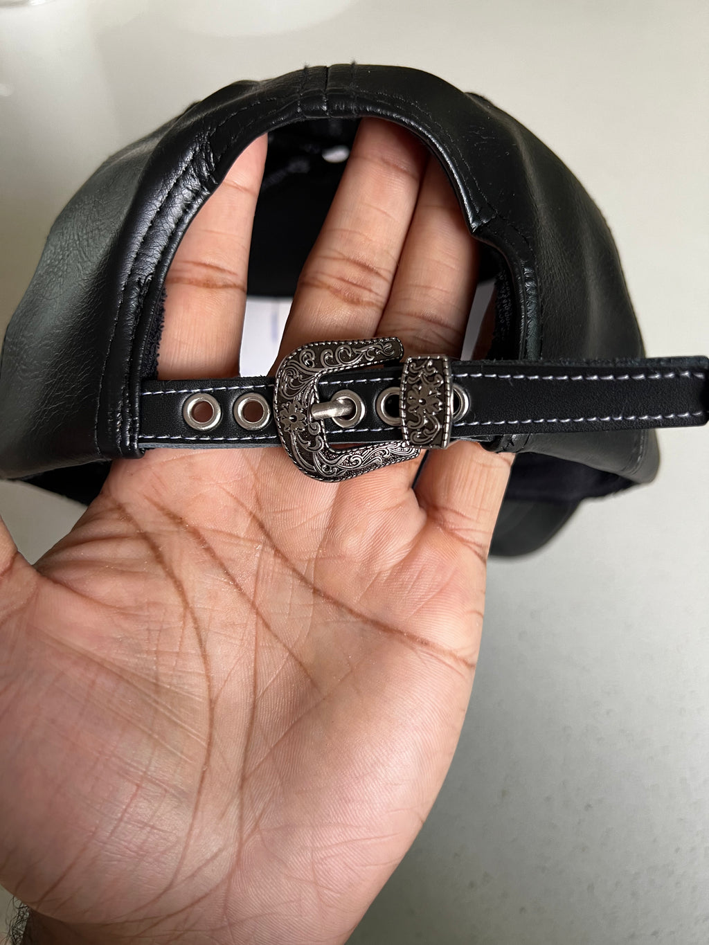 TRIPLE ONYX NY ITALIAN FULL LEATHER CAP